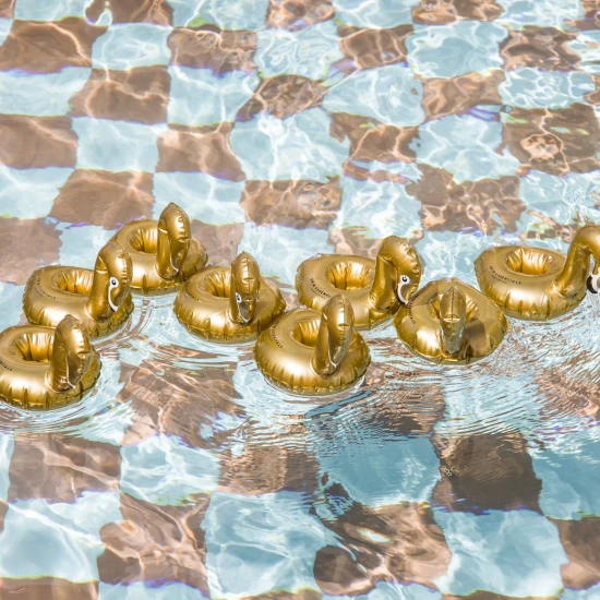 Nafukovací držák na pití Labuť zlatá