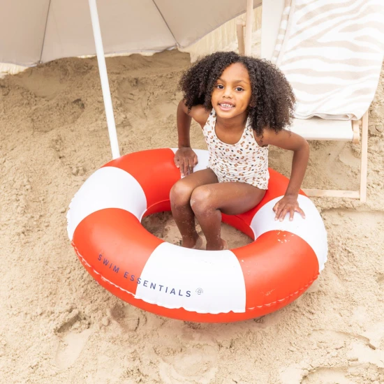 Nafukovací kruh Swim Essentials Malý záchranář – velký proužkový kruh 90 cm pro děti i dospělé