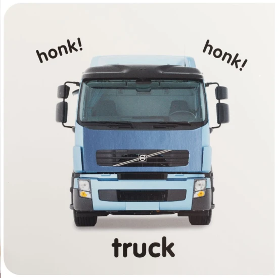 Leporelo Baby Touch and Feel - Trucks je neodmyslitelným pokladem v knihovně každého batolata, které fascinují kola.