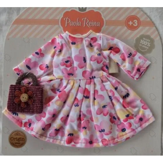 Paola Reina Květinové šaty Oblečení pro panenky 32 cm Květinové šaty