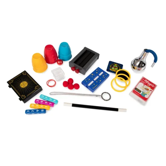 Kouzelnická sada pro děti Abrakadabra – Kouzelnická akademie od Albi Science, 10 kouzelnických triků s českým videonávodem Jiřího Hadaše