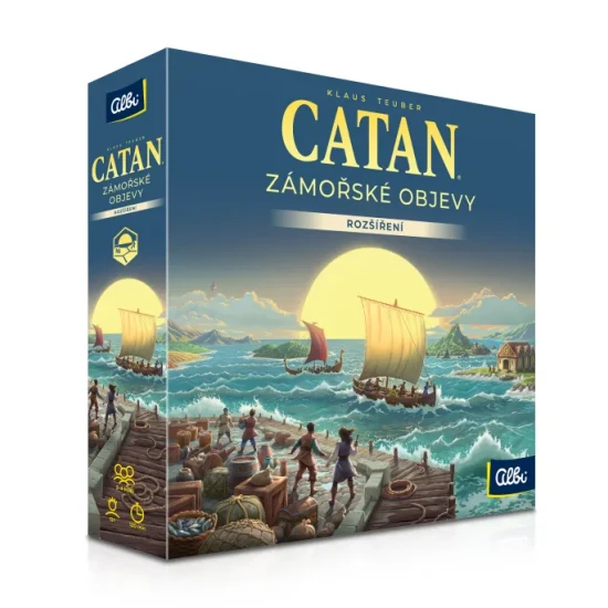 Rozšíření Catan s novými ostrovy, pirátskými tábory a obchodováním s kořením a rybami.