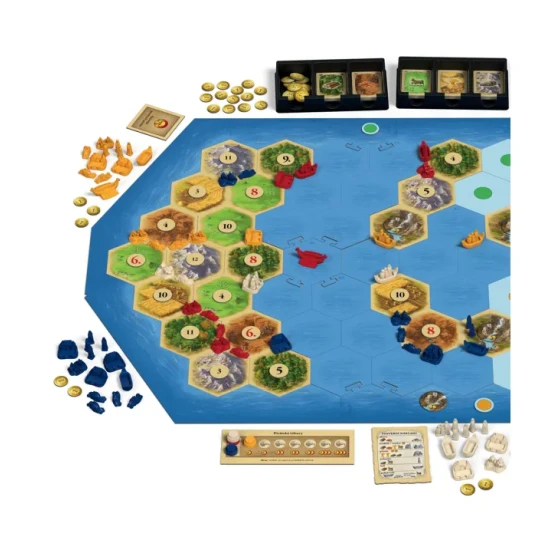 Rozšíření Catan s novými ostrovy, pirátskými tábory a obchodováním s kořením a rybami.