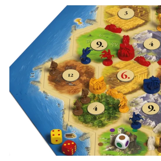 Rozšíření Catan Kupci a barbari s novými scénáři, obchodováním a obranou před barbary.