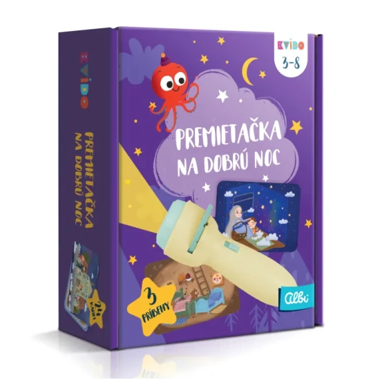 Kvído Premítačka na dobrou noc pro všechny děti, které milují pohádky.