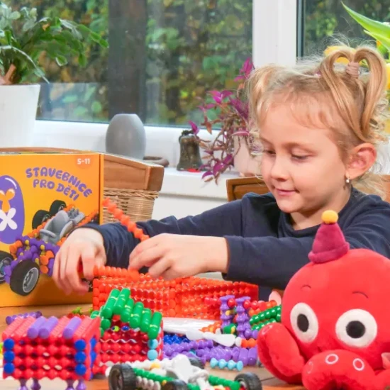 Stavebnice pro děti Kvído Playstix – více než 21 modelů, 150 dílků, tvořivá hra od Albi