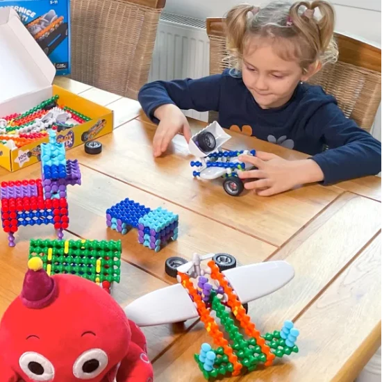 Stavebnice pro děti Kvído Playstix – více než 21 modelů, 150 dílků, tvořivá hra od Albi