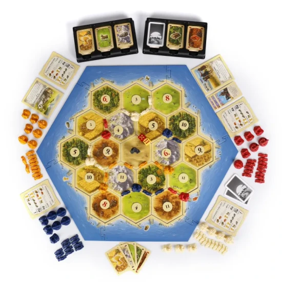 Nová verze Osadníků z Katanu s plastickými figurkami, obchodování a budování měst na ostrově Katan