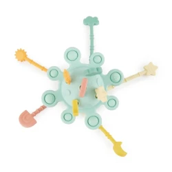 Silikonová motorická hračka s aktivitami - Eucalyptus