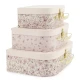 Bieco Sada tří kartonových kufříků jelenček Ella dreamy flowers BIECO_04003039