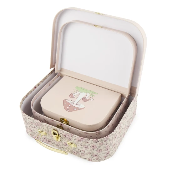 Bieco Sada tří kartonových kufříků jelenček Ella dreamy flowers BIECO_04003039