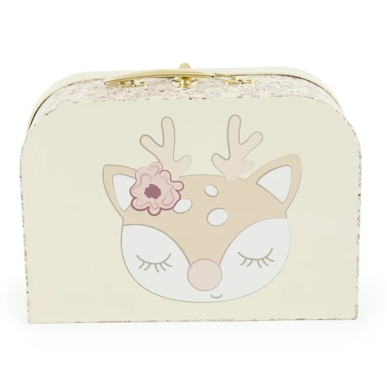 Bieco Sada tří kartonových kufříků jelenček Ella vintage flowers BIECO_04003040