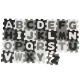 Bieco Pěnová hrací podložka s abecedou puzzle black & white 26 ks BIECO_19201506