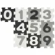 Bieco Pěnová hrací podložka s čísly puzzle black & white 10 ks BIECO_19201507