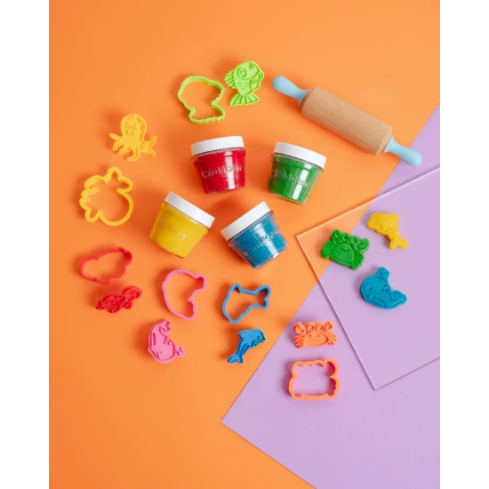 Kreativní modelovací sada Moře – přírodní plastelína pro malé tvůrce