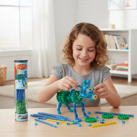 Spoj, ohýbej a tvor s flexibilní stavebnicí Spaghetteez.