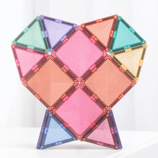 CONNETIX Pastelová Glitter Castle Pack Sada s Třpytkami – Magická, třpytivá stavebnice pro kreativní stavbu hradů, věží, mostů a dalších fantastických světů.