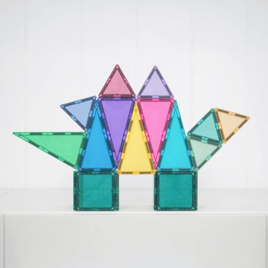 CONNETIX Pastelová Glitter Castle Pack Sada s Třpytkami – Magická, třpytivá stavebnice pro kreativní stavbu hradů, věží, mostů a dalších fantastických světů.