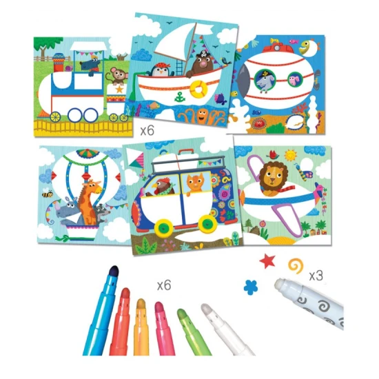 Kreativní sada pro děti Kouzelné fixy Cestování Crea Lign