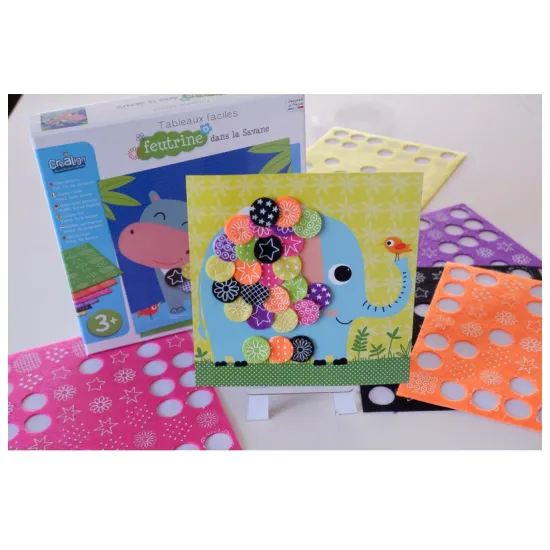 Kreativní sada pro děti Tvoření z filcu Savana Crea Lign