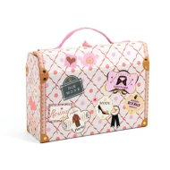 Psací sada v kufříku růžový