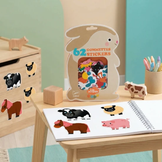 První odnímatelné samolepky Farmářská zvířátka