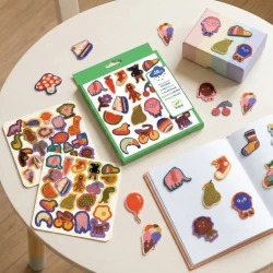 Plstěné samolepky Velká zábava 60 ks