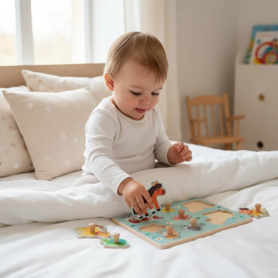 Puzzle s úchytkami Farmářská zvířátka