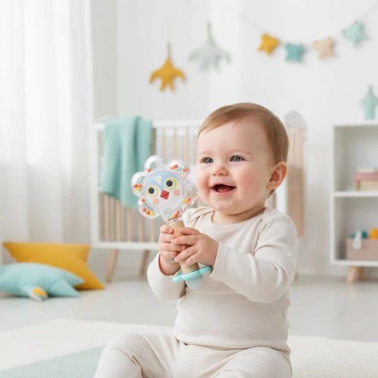 Chrastítko se zrcadlem