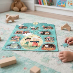 Pohádkové puzzle Pinocchio 54 ks