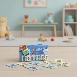 Postupové puzzle Oblékni medvídka