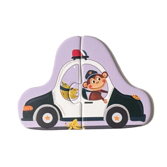 První puzzle Doprava 6v1 – dětské puzzle se zvířátky a dopravními prostředky