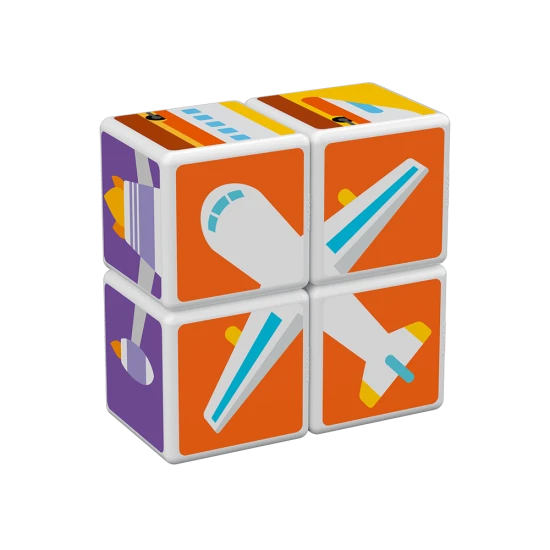 Magnetické kostky pro děti – skládání dopravních prostředků ve 3D od 18 měsíců