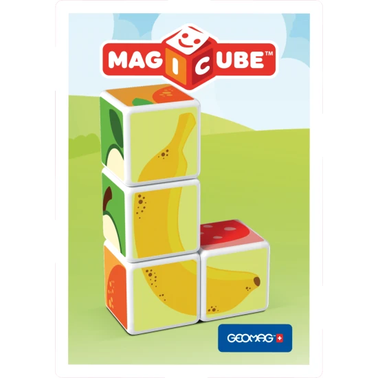 Magnetické kostky pro děti – skládání ovoce ve 3D od 18 měsíců