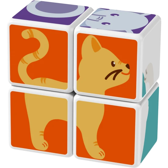 Magnetické kostky pro děti – skládání zvířátek, vzdělávací hračka od 18 měsíců