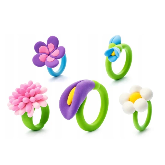 Hey Clay Hey Clay Bijou květinové prstýnky Vymodelujte si originální prstýnky ve tvaru krásných kvítků s Hey Clay.