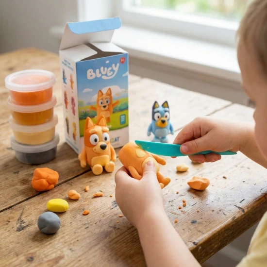 Zábavné modelování s oblíbenými postavičkami z Bluey