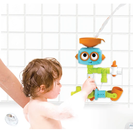 Vodní mlýnek s potrubím Robot