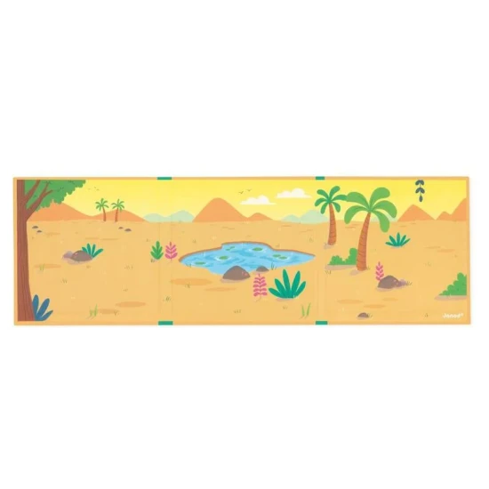 Magnetická kniha pro děti s dinosaury od Janod.