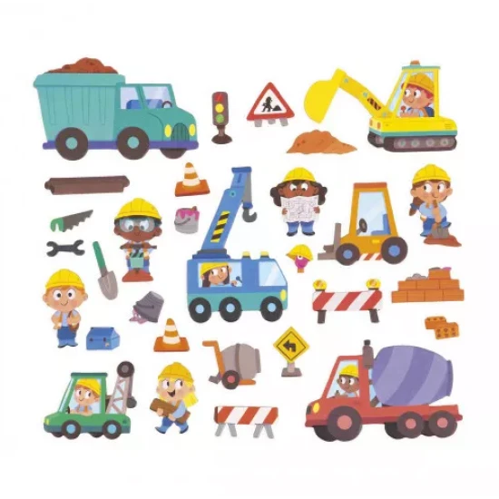 Magnetické příběhy pro děti na stavbě od Janod.