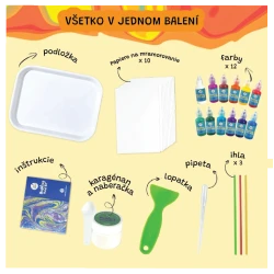 Sada na mramorování 12 barev