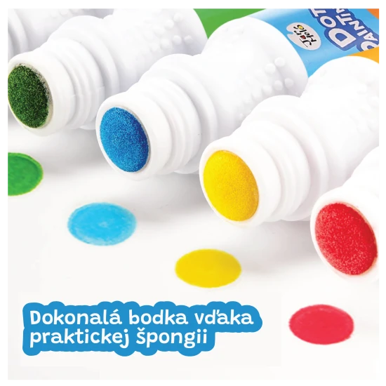 Jarmelo barvy v tubě – sada 6 omyvatelných a netoxických barev s pěnovým aplikátorem