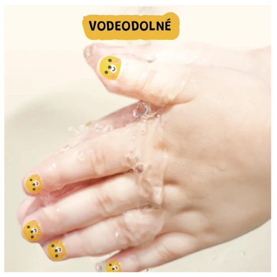 Jarmelo nálepky na nehty For sweet little ones – 540 barevných dětských nálepek, voděodolné a bezpečné pro děti