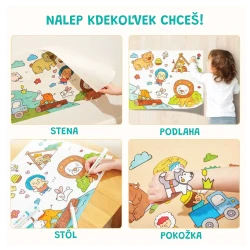 Samolepící omalovánka v roli Zvířátka 3 m