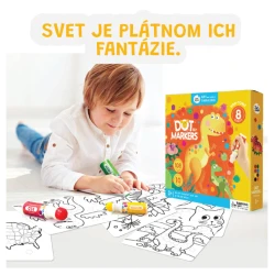 Barvy v tubě s omalovánkami 8 ks