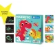 Jarmelo magnetické puzzle 3v1 – Dinosaury s 48 magnetickými dielikmi a žiarením v tme, vhodné pre deti od 3 rokov