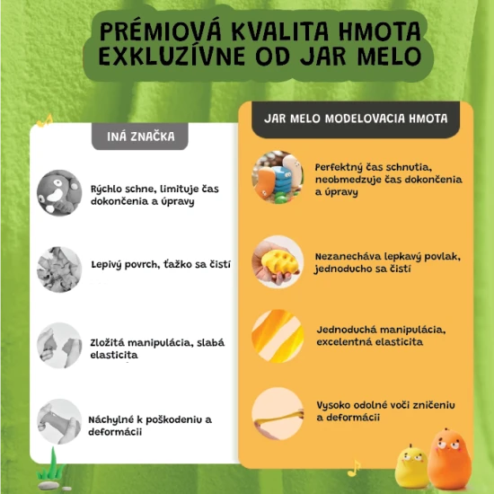 Jarmelo Ultra lehká modelovací hmota – sada 24 barev v boxu s nástroji a doplňky pro děti