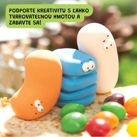 Jarmelo Ultra lehká modelovací hmota – sada 24 barev v boxu s nástroji a doplňky pro děti