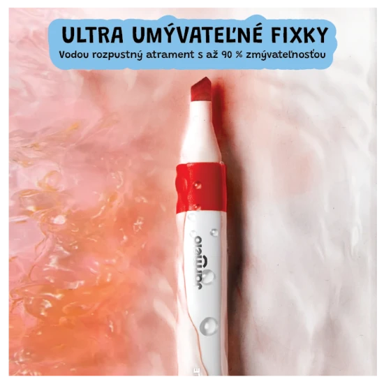 Jarmelo oboustranné fixy v přenosném boxu – 24 barev, štětec a hrubý hrot, netoxické a omyvatelné