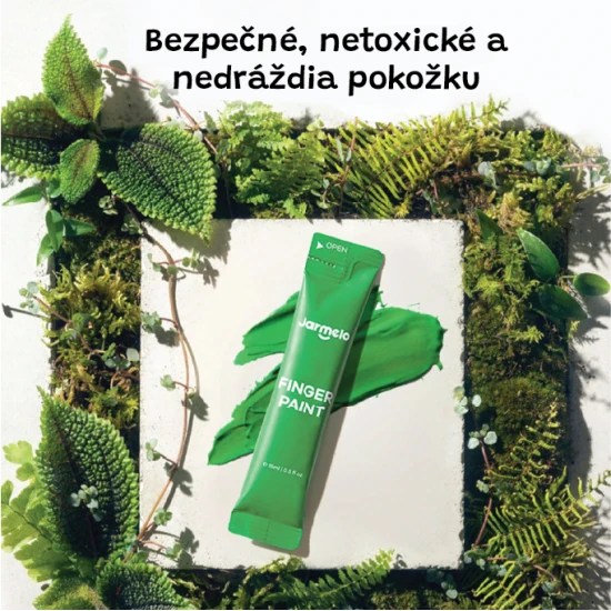 Jarmelo prstové barvy – 12 sáčků v hliníkové fólii, netoxické a vhodné na cesty